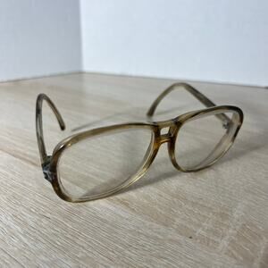 Vintage Bausch & Lomb Taurus 68 Aviator Eyeglasses Translucent SMALL 54-14-135
